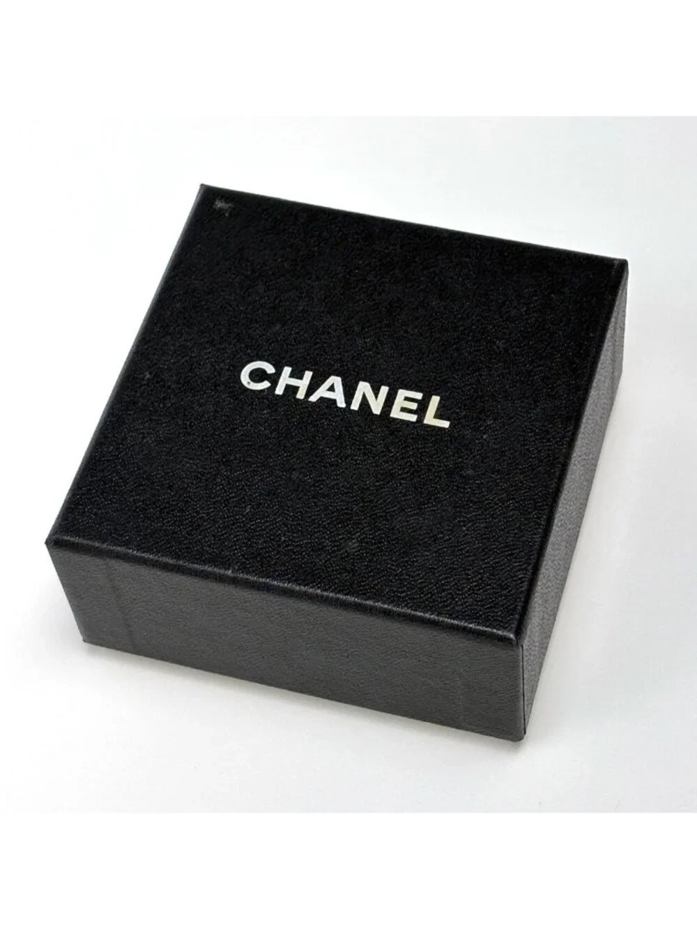 Chanel Brooch CC Logo Demi Pattern Plastic Gold Brown